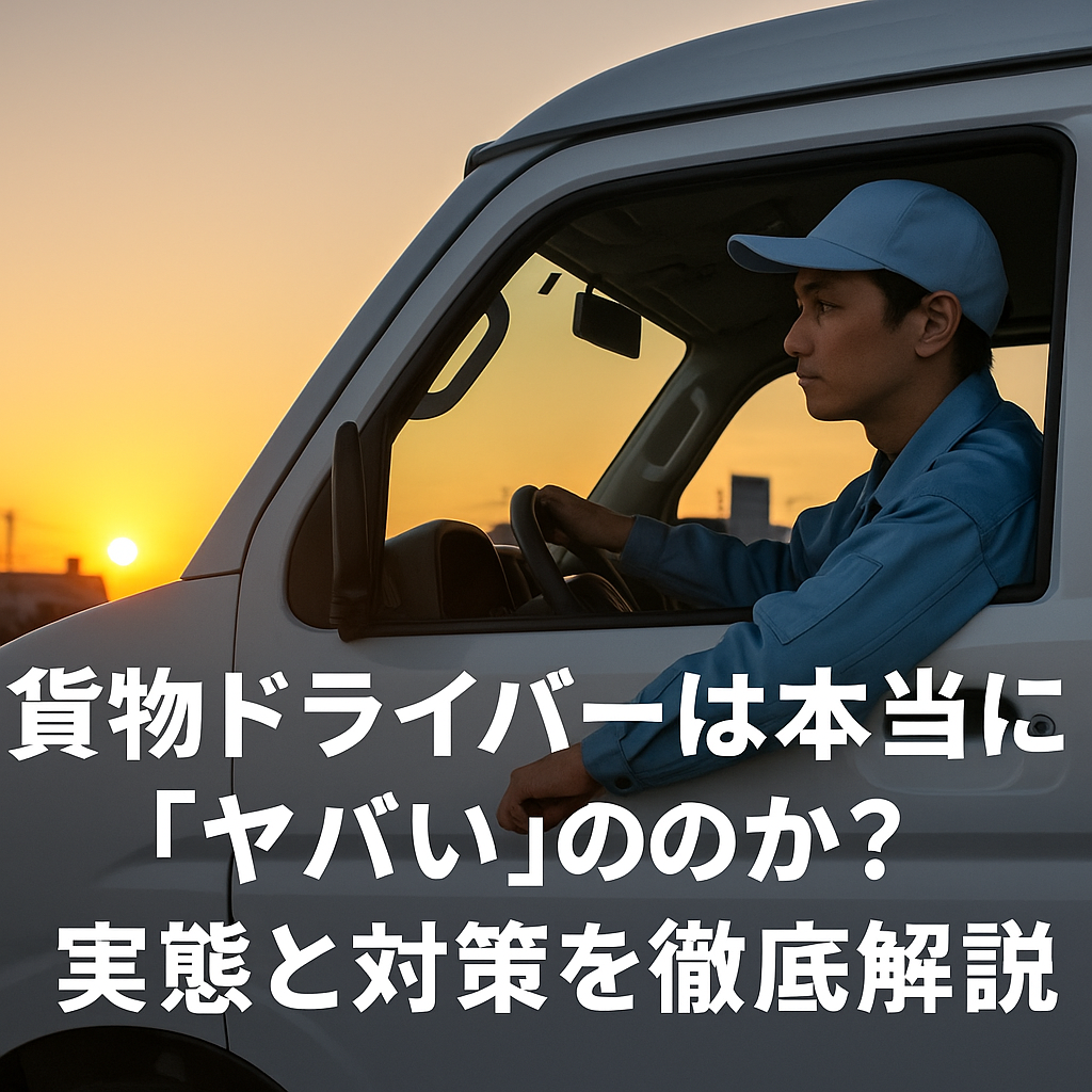 軽貨物ドライバーは本当に「ヤバい」のか？実態と対策を徹底解説